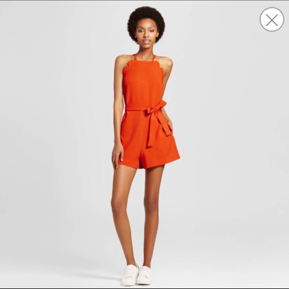 Victoria Beckham x Target Orange Romper - Size XS